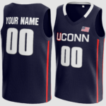 Customized Navy UCONN Basketball Jersey