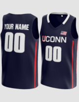 Customized Navy UCONN Basketball Jersey