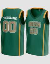 Customized Green Fighting Irish Basketball Jersey