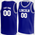 Customized Lincoln Basketball Jersey
