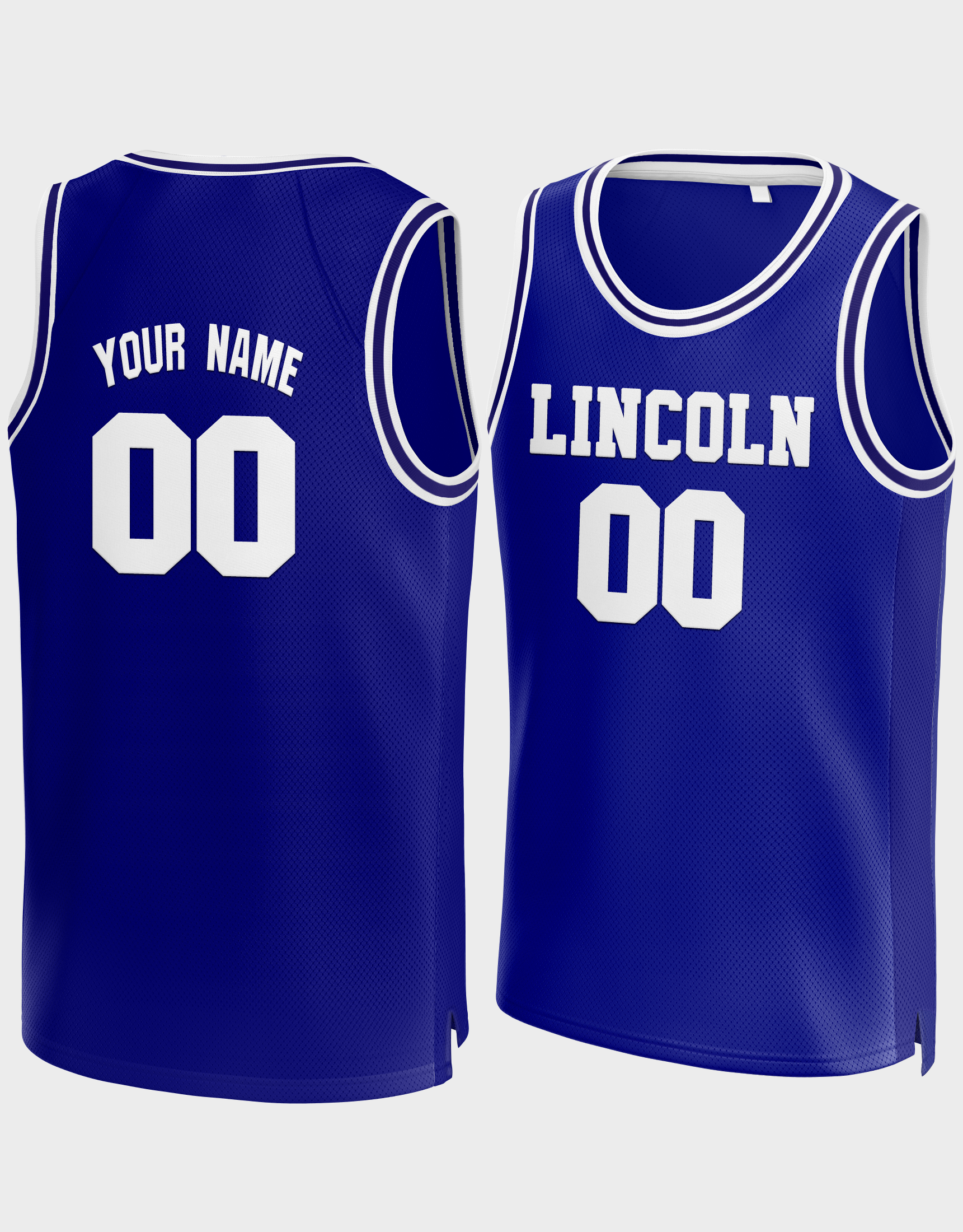 basketball jersey blue and white basketball uniform custommade