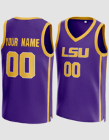 Customized Louisiana State University Basketball Jersey