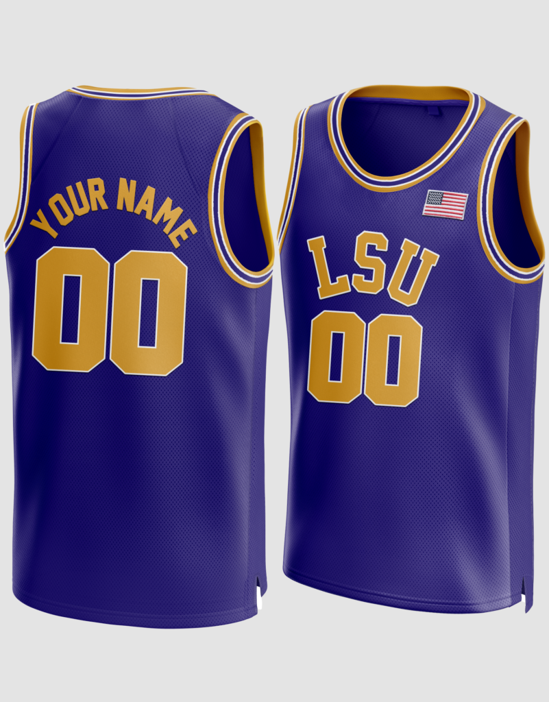 Customized LSU Tigers Basketball Jersey 99Jersey® Official