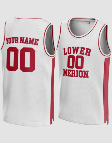 Customized White Lower Merion High School Basketball Jersey