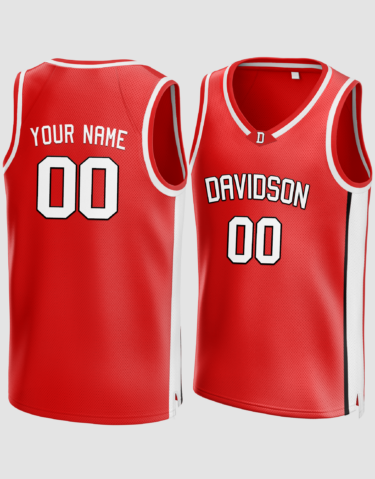 Customized Davidson Red Basketball Jersey
