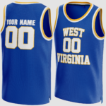 Customized West Virginia University Basketball Jersey