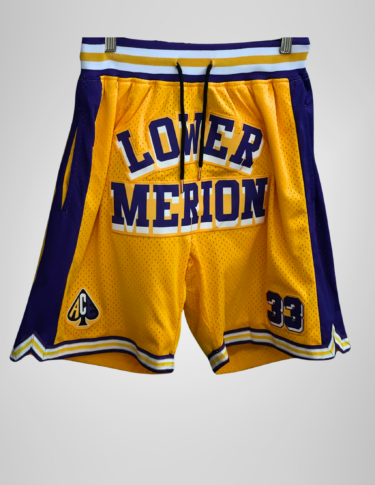 Kobe Bryant #33 Lower Merion Yellow Aces Shorts