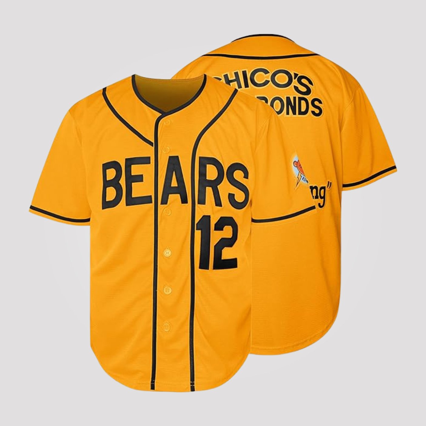 Tanner Boyle #12 Bad News Bears Baseball Jersey