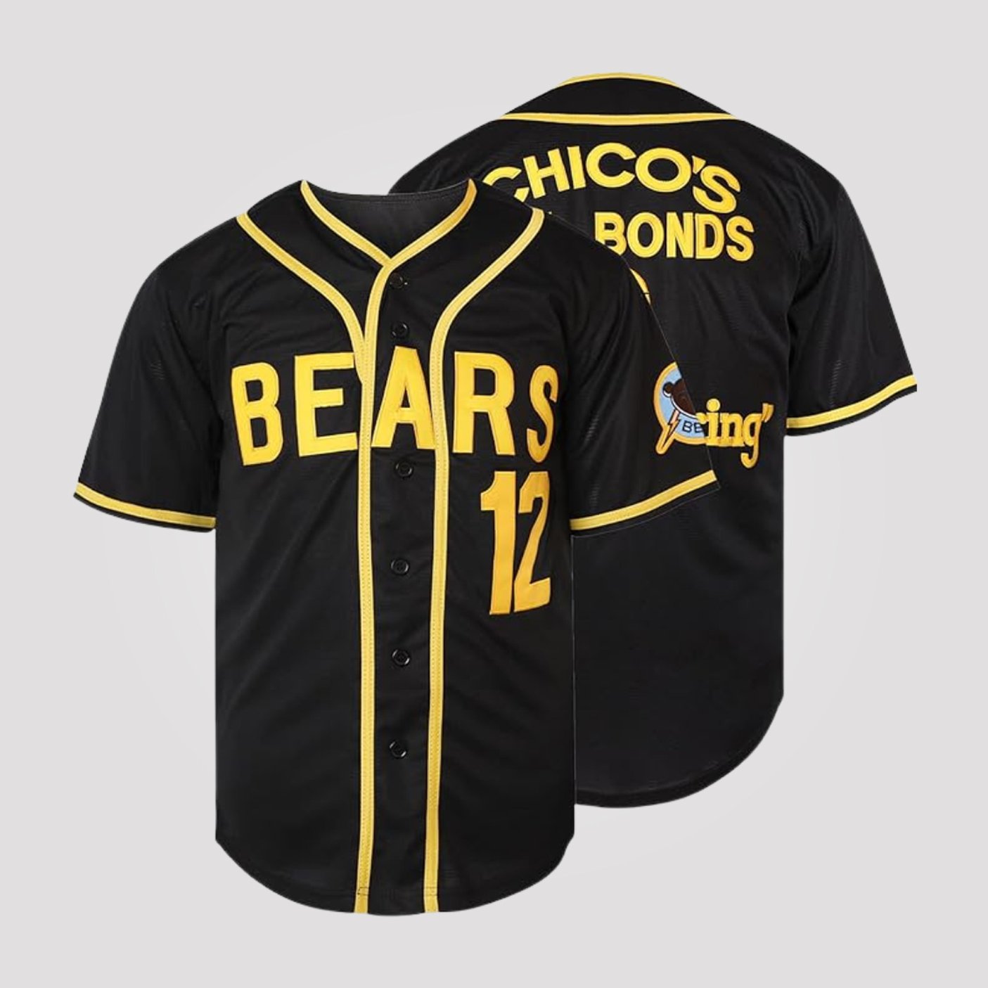 Tanner Boyle #12 Bad News Bears Baseball Jersey