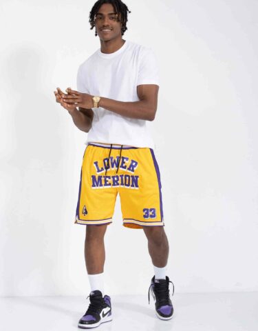 Kobe Bryant #33 Lower Merion Yellow Aces Shorts