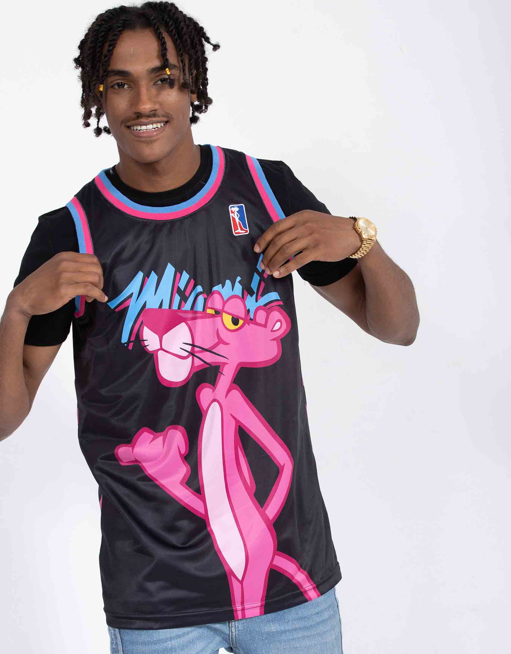 Unlimited Classics Miami x Pink Panther #3 White Basketball Jersey XL