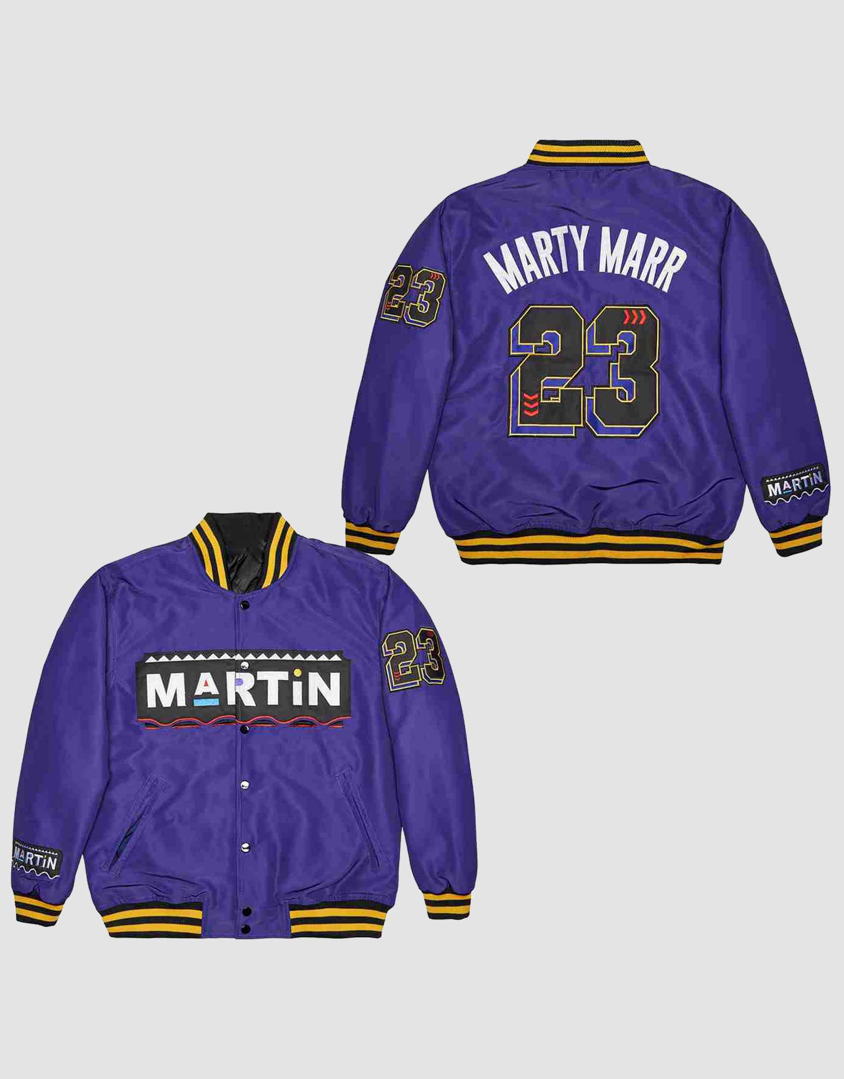 Martin Marty Marr #23 Purple Varsity Jacket – 99Jersey®: Your Ultimate  Destination for Unique Jerseys, Shorts, and More