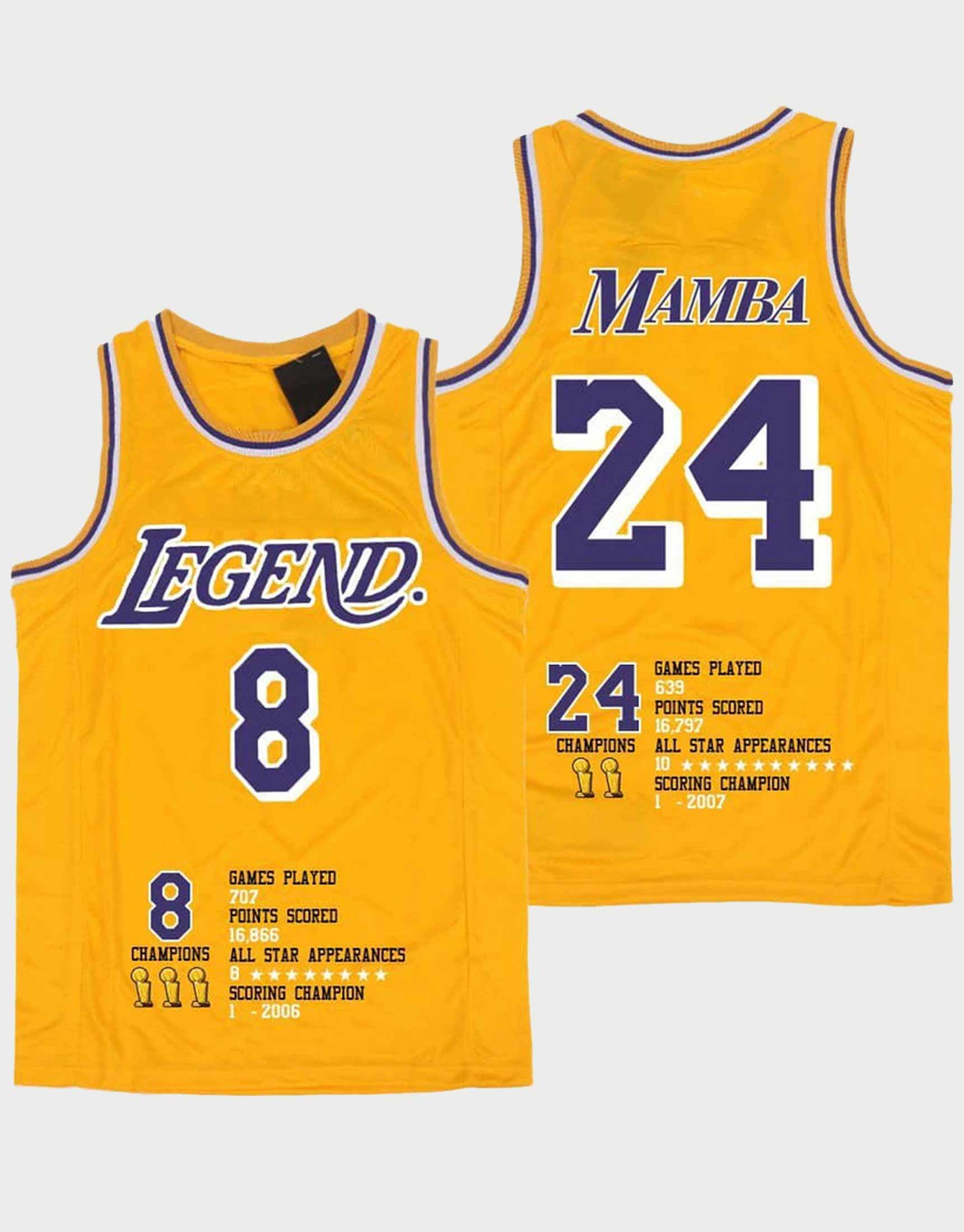 Kobe Mamba Jersey, Legend #8 and #24 | 99Jersey