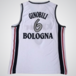 MANU GINOBILI #6 VIRTUS KINDER BOLOGNA EUROPEAN JERSEY