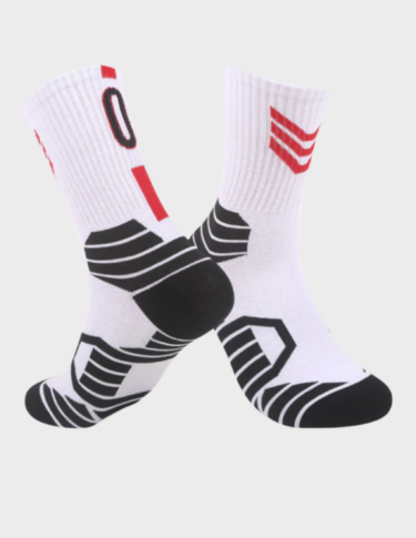 #0 White Everyday Lightweight Training Socks