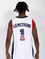 NASA Neil Armstrong 1st on the Moon Basketball Jersey