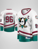 YOUTH Charlie Conway #96 Mighty Ducks Hockey Jersey