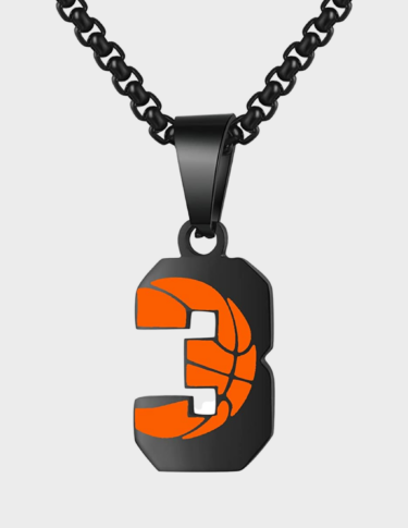 Basketball Number Stainless Necklace