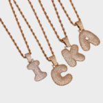 Bubble Letter Hip Hop Necklace