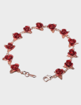 Dozen Rose Bracelet – 18K Rose Gold Plated