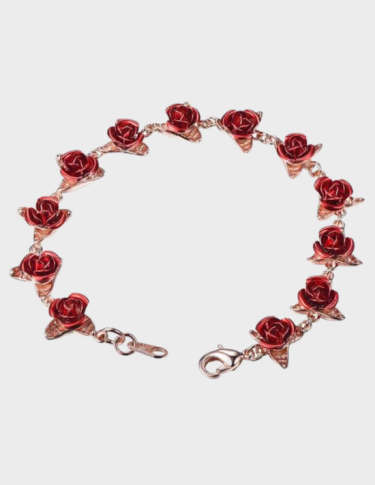 Dozen Rose Bracelet - 18K Rose Gold Plated