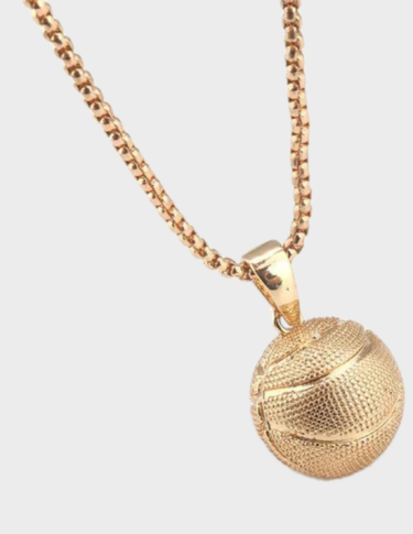 Free Throw Basketball Necklace