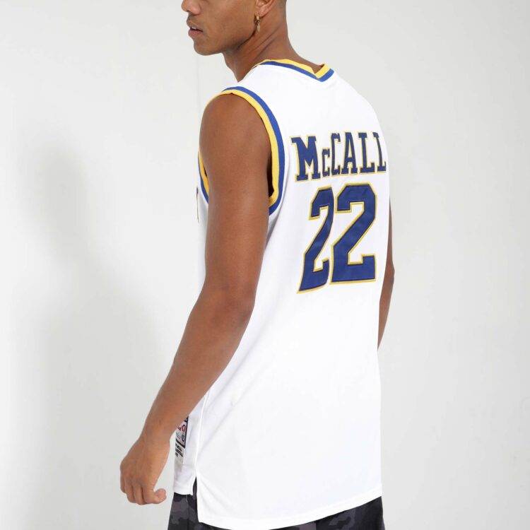 Authentic Quincy McCall #22 Crenshaw White Basketball Jersey