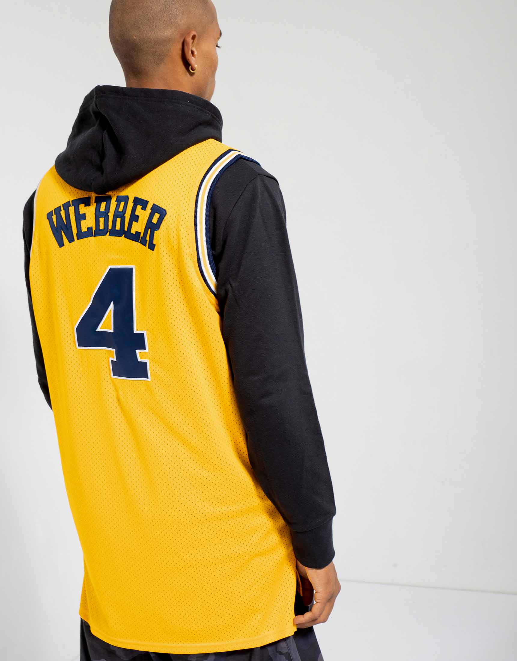 Lids Chris Webber Michigan Wolverines Mitchell & Ness Big Tall Player  Tie-Dye Jersey - Navy/Maize