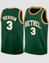 Allen Iverson #3 Bethel Hampton Basketball Jersey