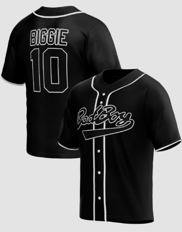 Bad Boy Biggie #10 Hip-Hop Baseball Jersey