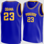 Barack Obama #23 Punahou Basketball Jersey