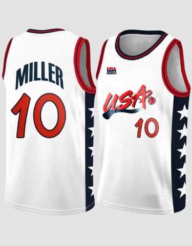 Reggie Miller #10 USA Dream Team Basketball Jersey