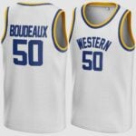Neon Boudeaux #50 Western Blue Chips Jersey