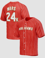 Bruno Mars #24K Hooligans Baseball Jersey