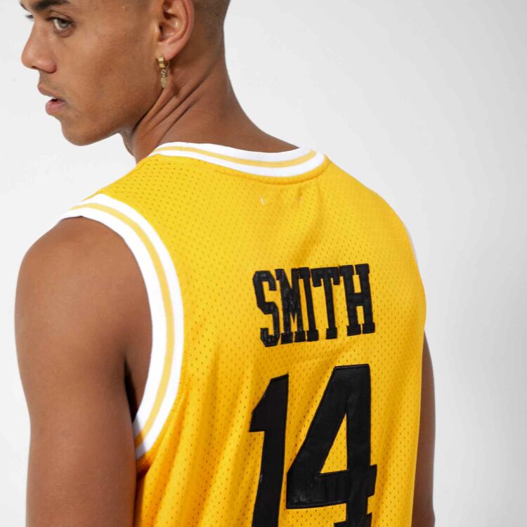 Buy MOLPE Will Smith #14 Bel Air Academy Yellow Basketball Jersey