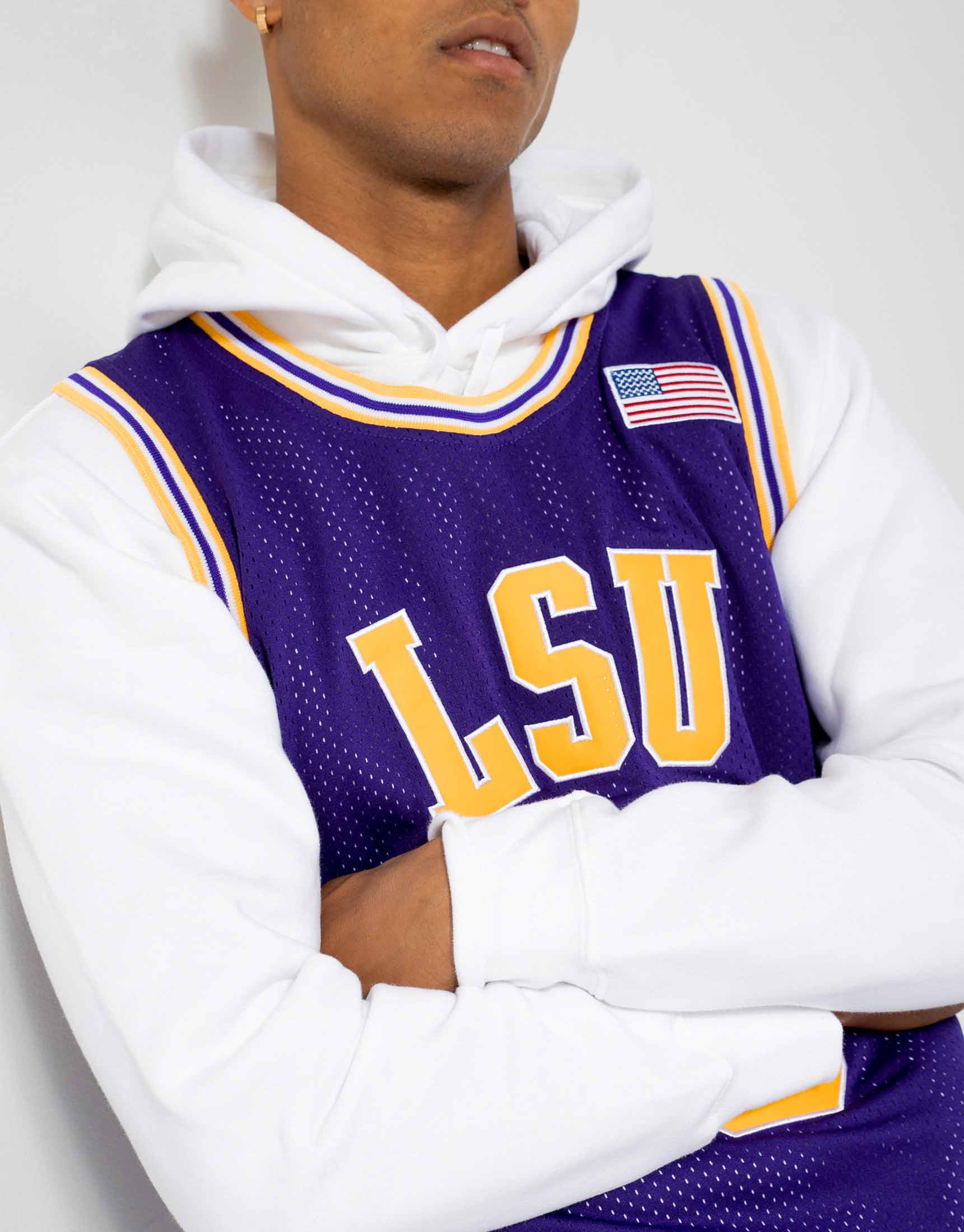 Unlimited Classics Shop O'Neal #33 LSU Tigers College Throwback Basketball Jersey Online XL