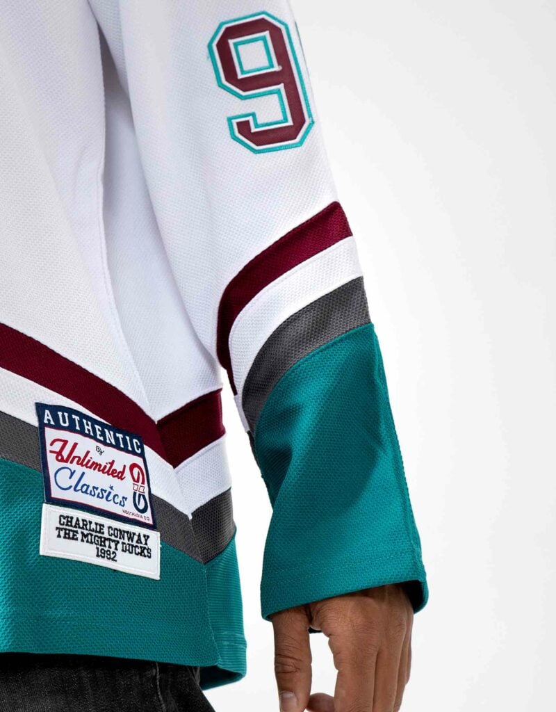 Mighty Ducks Maillot de hockey sur glace en jersey Charlie Conway #96 Adam Banks #99 90S Hip Hop Vêtements pour fête, #96 Vert, S
