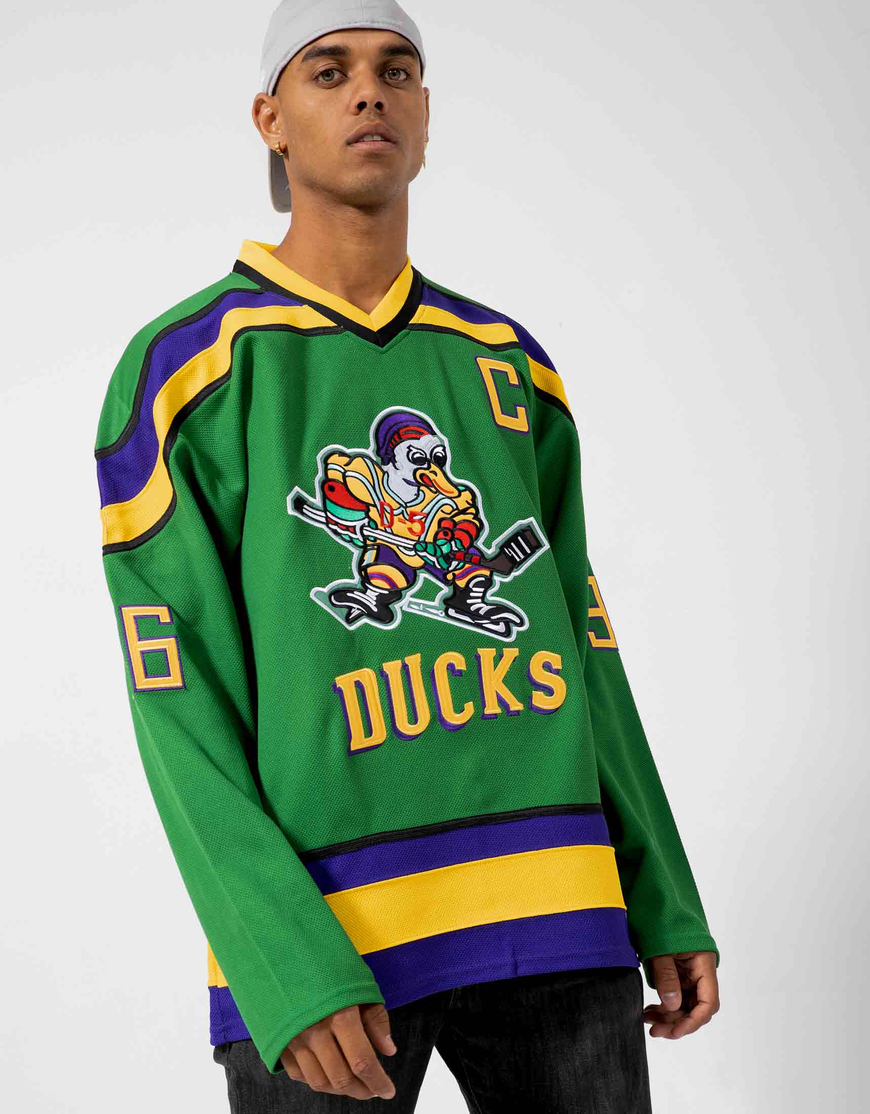 CGUBJI Men's #96 Charlie Conway Mighty Ducks Team USA Movie Hockey Jersey Stitched