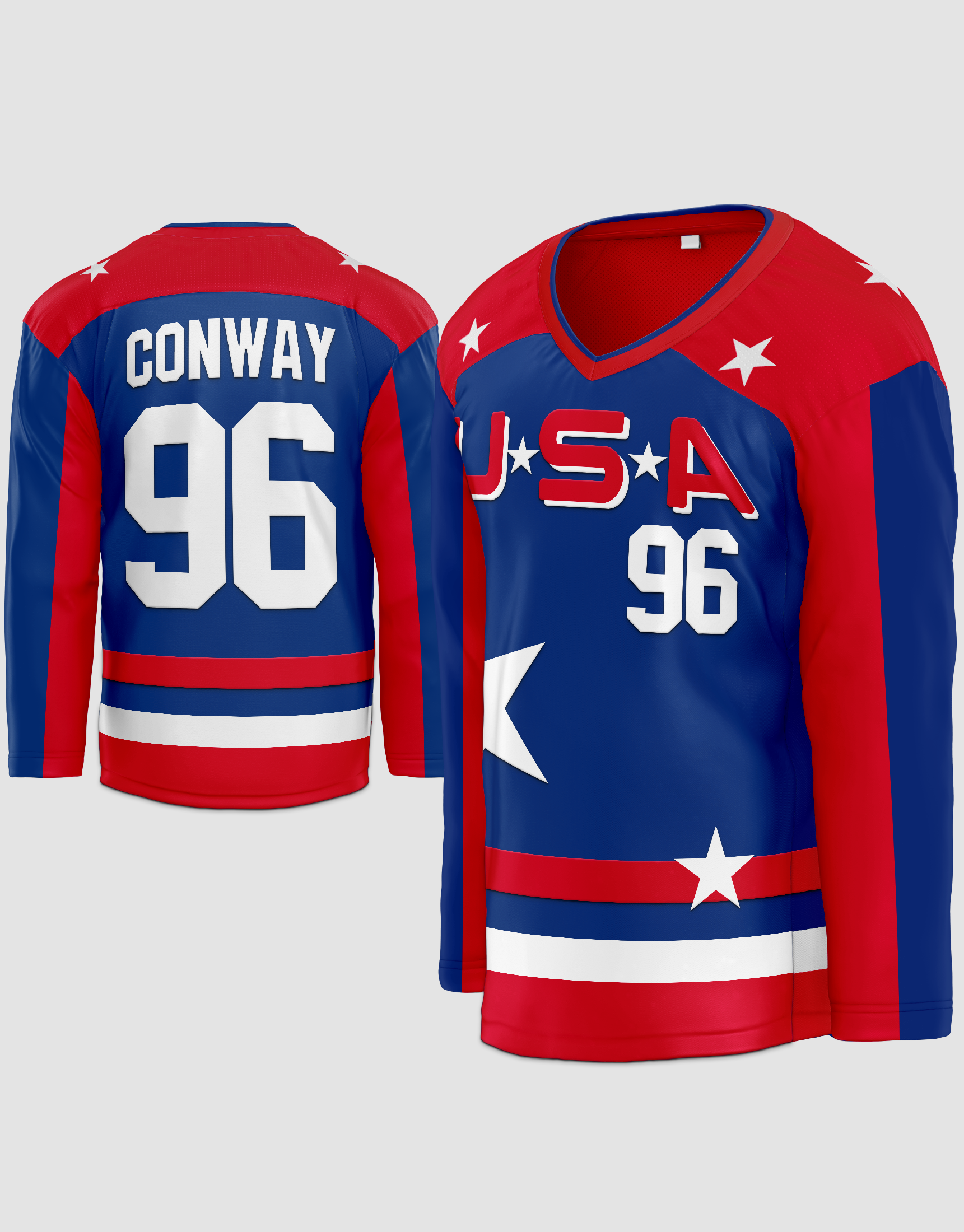 Youth Charlie Conway #96 Mighty Ducks White Jersey S