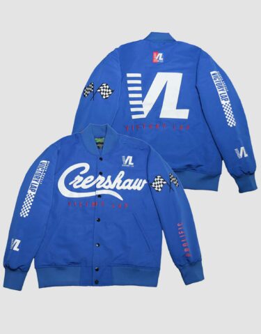 Crenshaw Victory Lap Blue Varsity Jacket