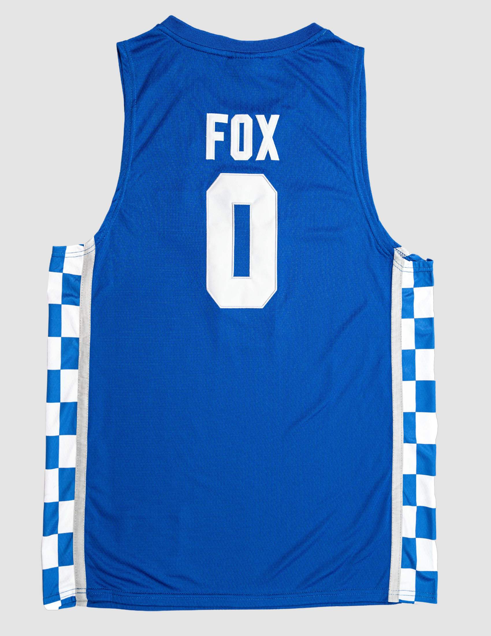 DeAaron Fox 0 Kentucky Wildcats Elite Basketball Road Youth Jersey - White  - Bluefink