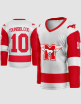 Dean Youngblood #10 Mustangs Hockey Jersey