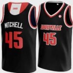 Donovan Mitchell Jr #45 Louisville Cardinals Jersey