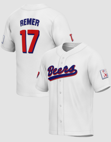 Doug Remer #17 Milwaukee Beers Baseball Jersey