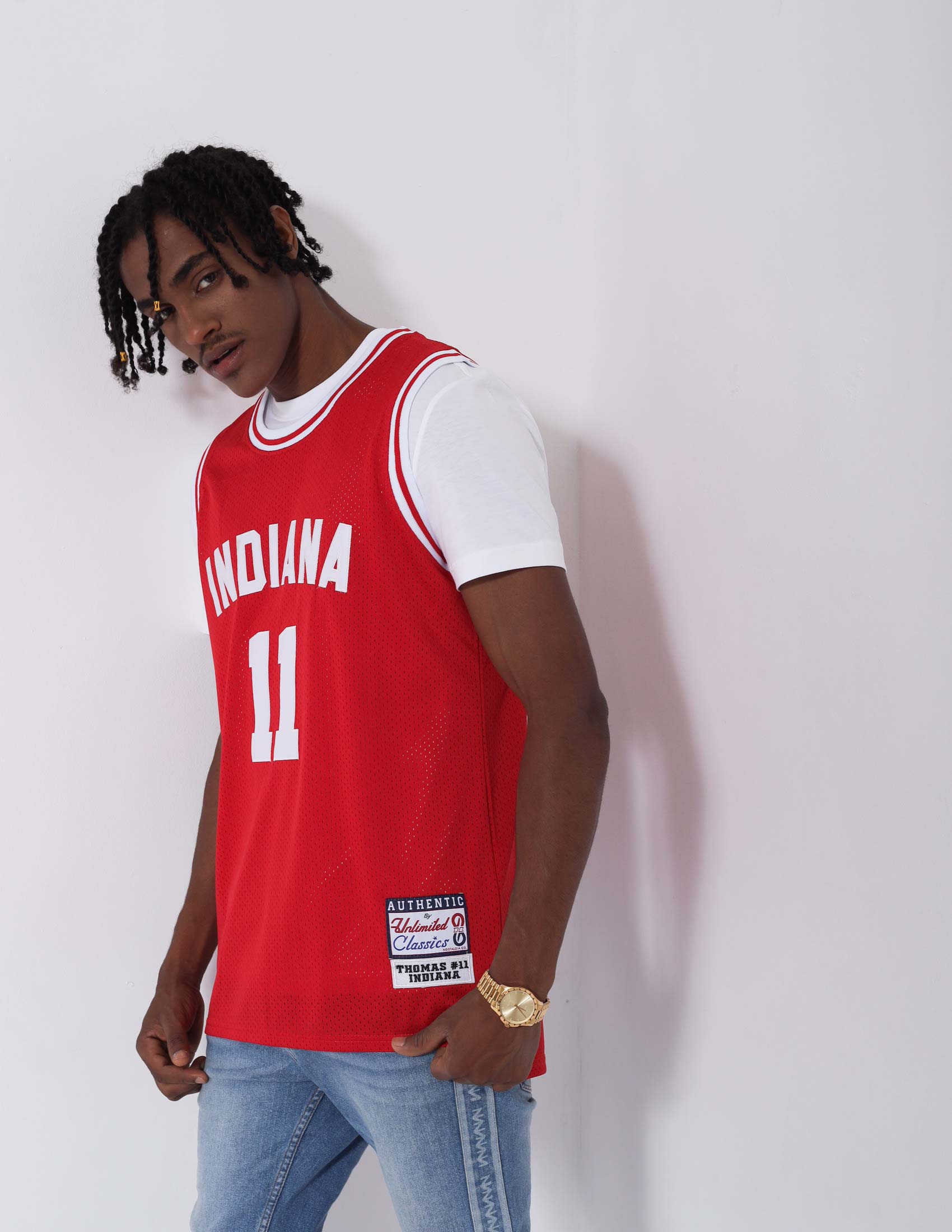 NBA Isiah Thomas #11 Detroit Pistons Adidas Jersey Size 44
