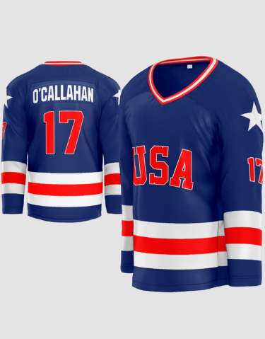 Jack O'Callahan #17 Miracle USA Hockey Jersey