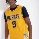 Jalen Rose #5 Michigan Wolverines Fab Five Jersey