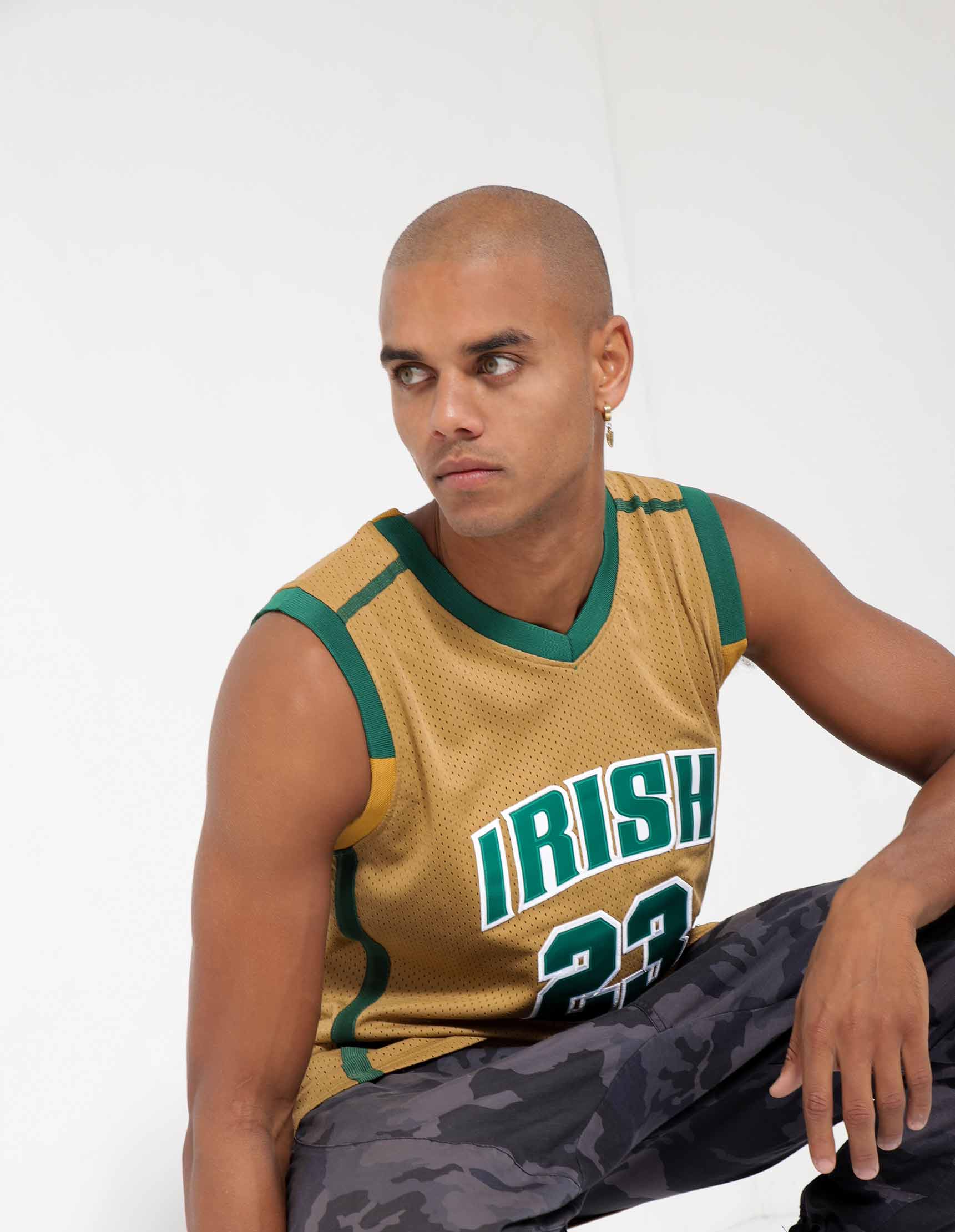 Lebron James High School Basketball Throwback Jersey Irish Akron Ohio –  JordansSecretStuff
