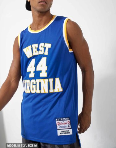 Jerry West #44 West Virginia Basketball Jersey
