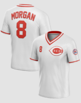 Joe Morgan #8 Reds Retro Baseball Jersey